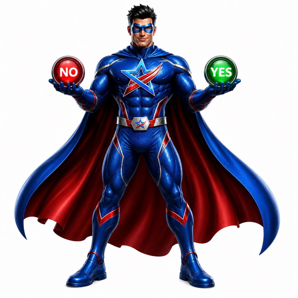 Macaoourismprediction market hero holding YES and NO orbs