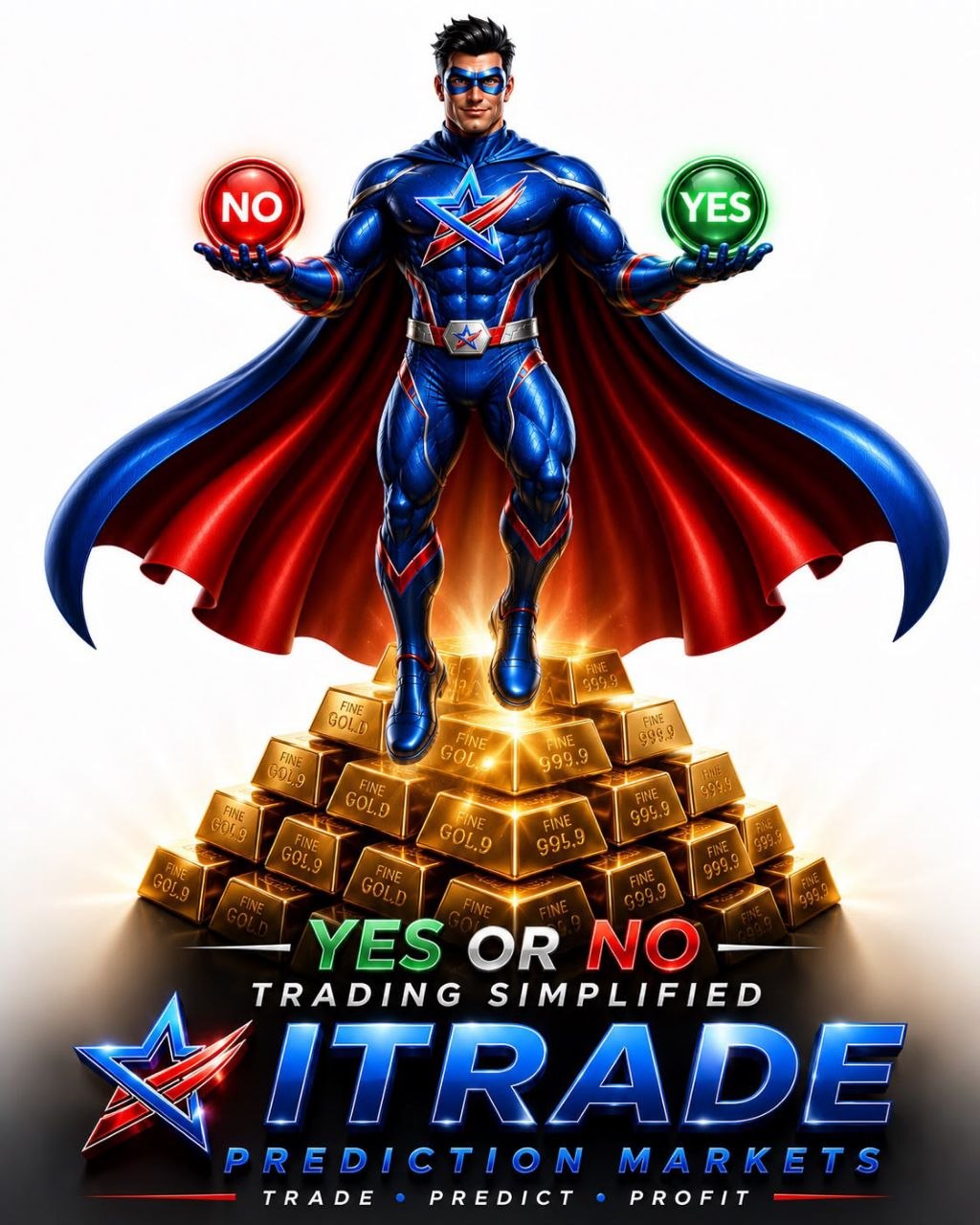 Yes or No — Trading Simplified — stacks of gold bars